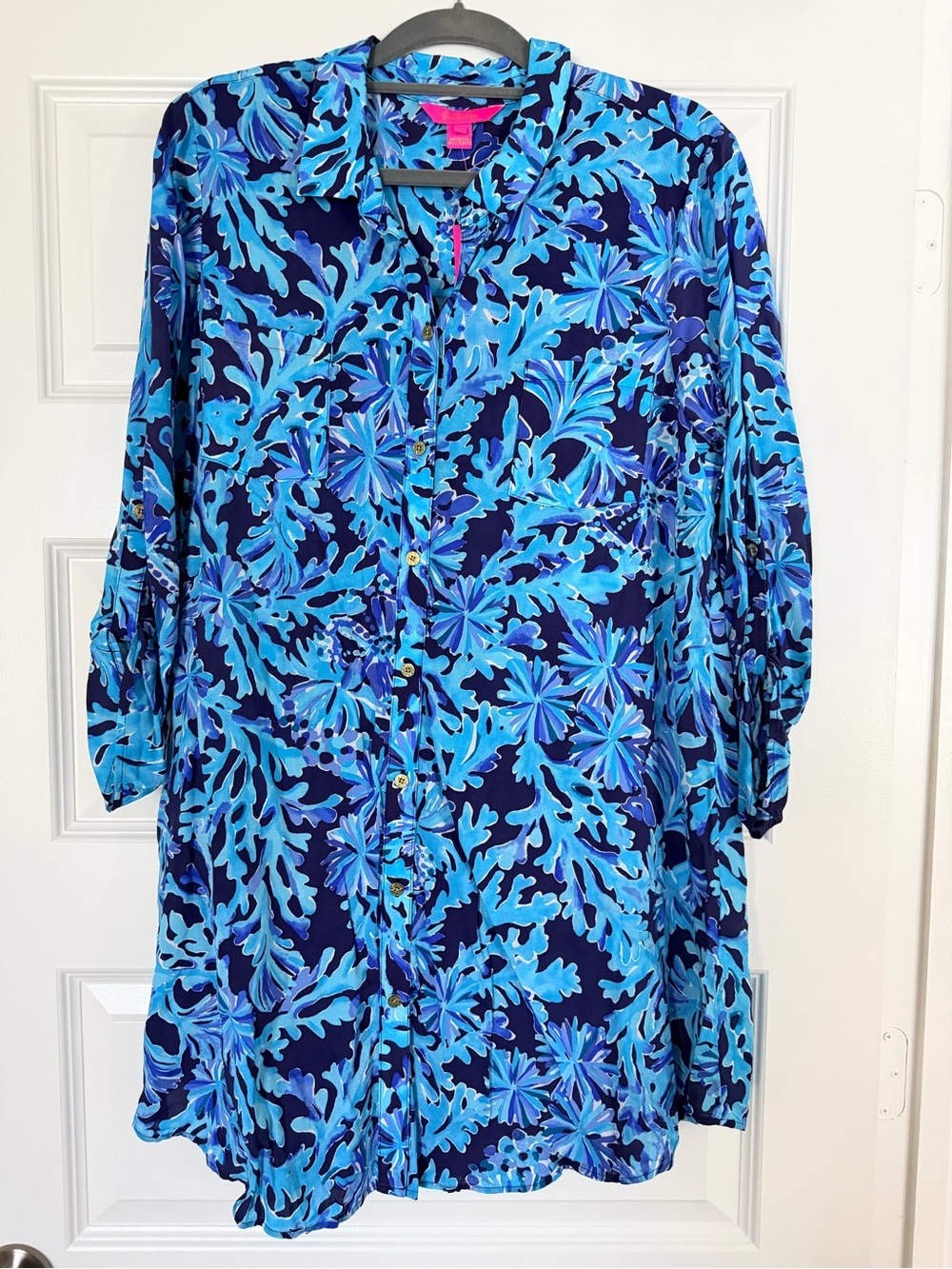 Lilly Pulitzer In Too Deep Natalie Coverup Beach Dress